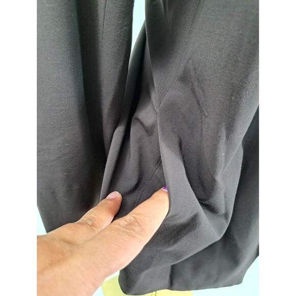 Eileen Fisher Blazer Jacket Women Open Front Pockets Black XL 1X - Picture 2 of 7